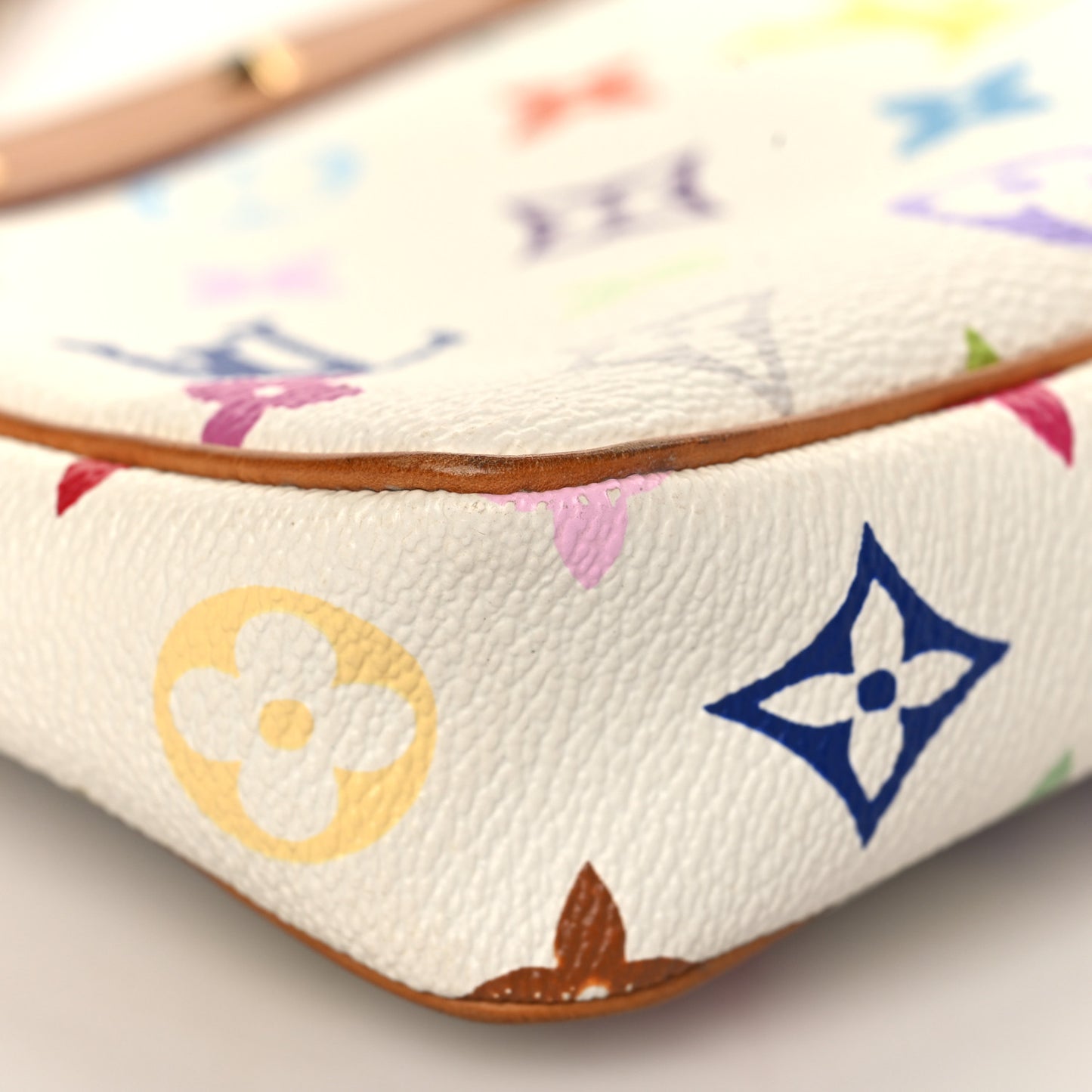Monogram Multicolor Pochette Accessories White
