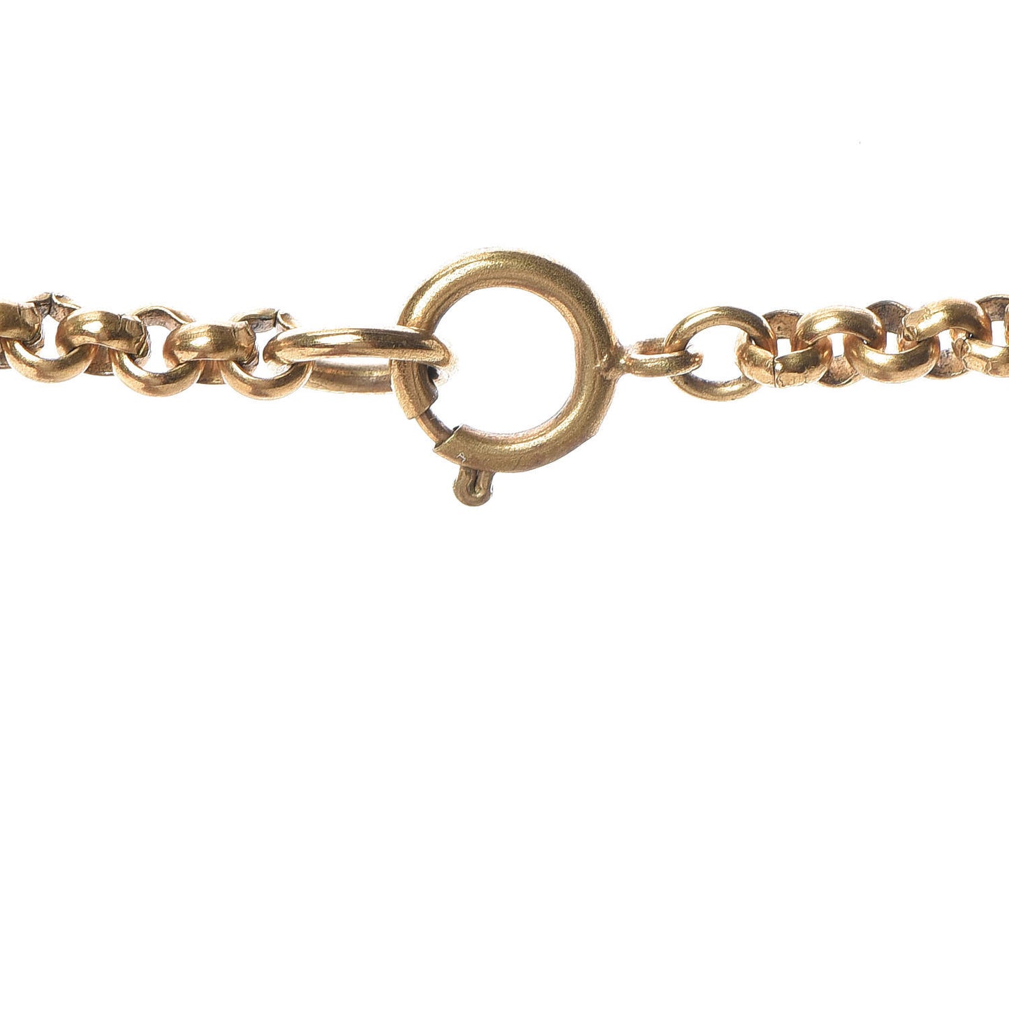 CC Heart Chain Pendant Necklace Gold