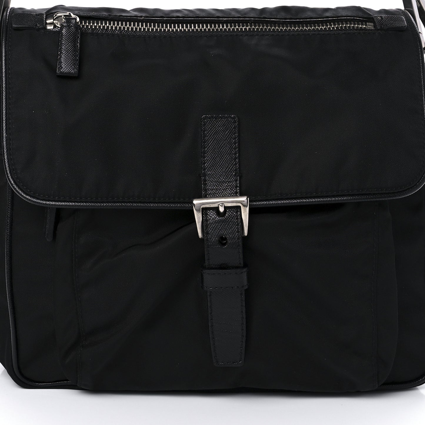 Nylon Vela Shoulder Bag Black