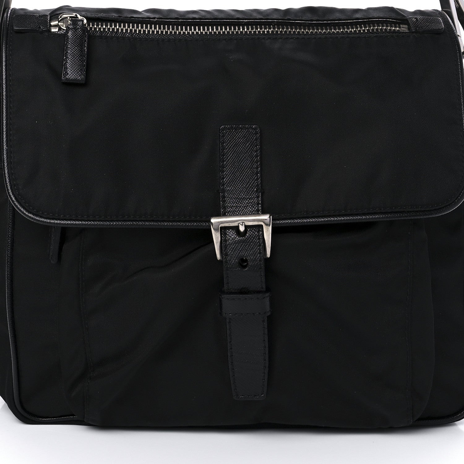 Prada Nylon Vela Shoulder Bag Black 8 of 9