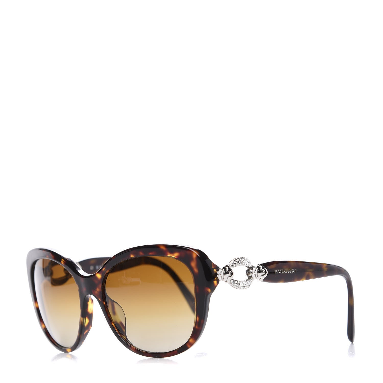 Bulgari Cystal Oversized 8180-B-F Sunglasses Tortoise 1 of 6