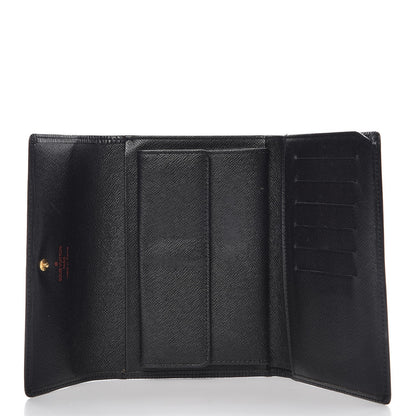 Louis Vuitton Epi Porte Tresor Etui Papiers Wallet Black 5 of 10