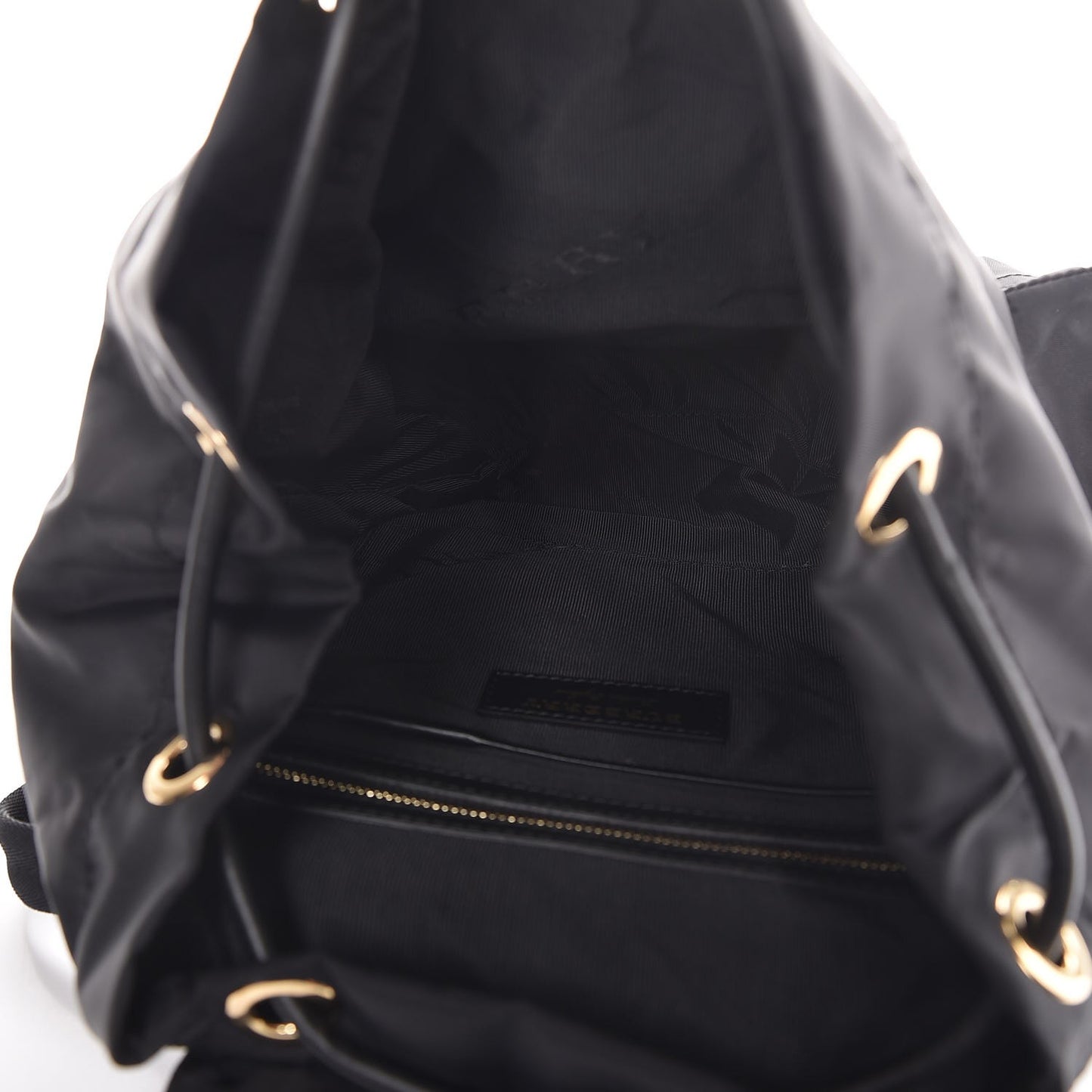 Nylon Medium Rucksack Backpack Black