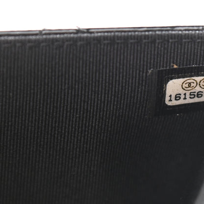 Chanel Patent Quilted Wallet On Chain WOC Black 8 of 13