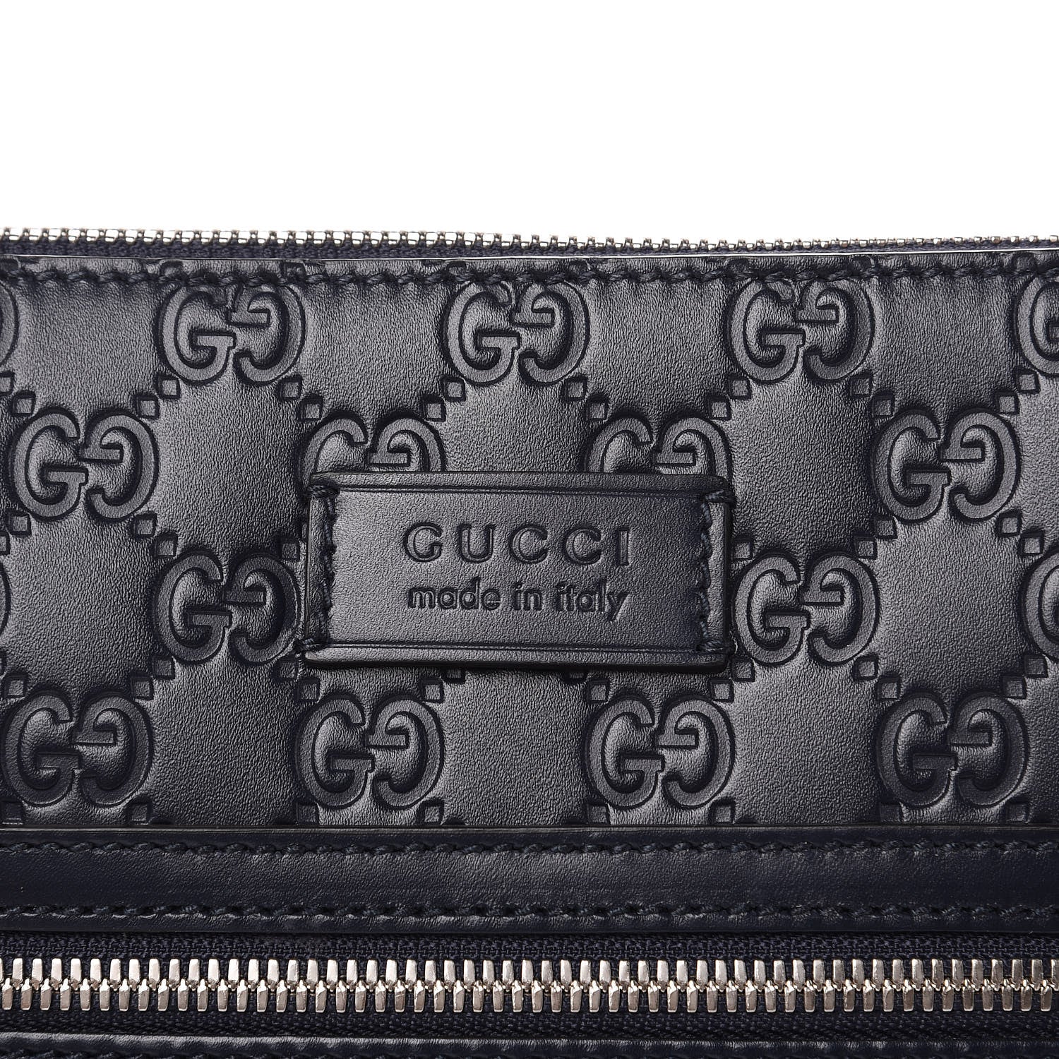 Gucci Guccissima Signature Small Messenger Bag Blue 8 of 10