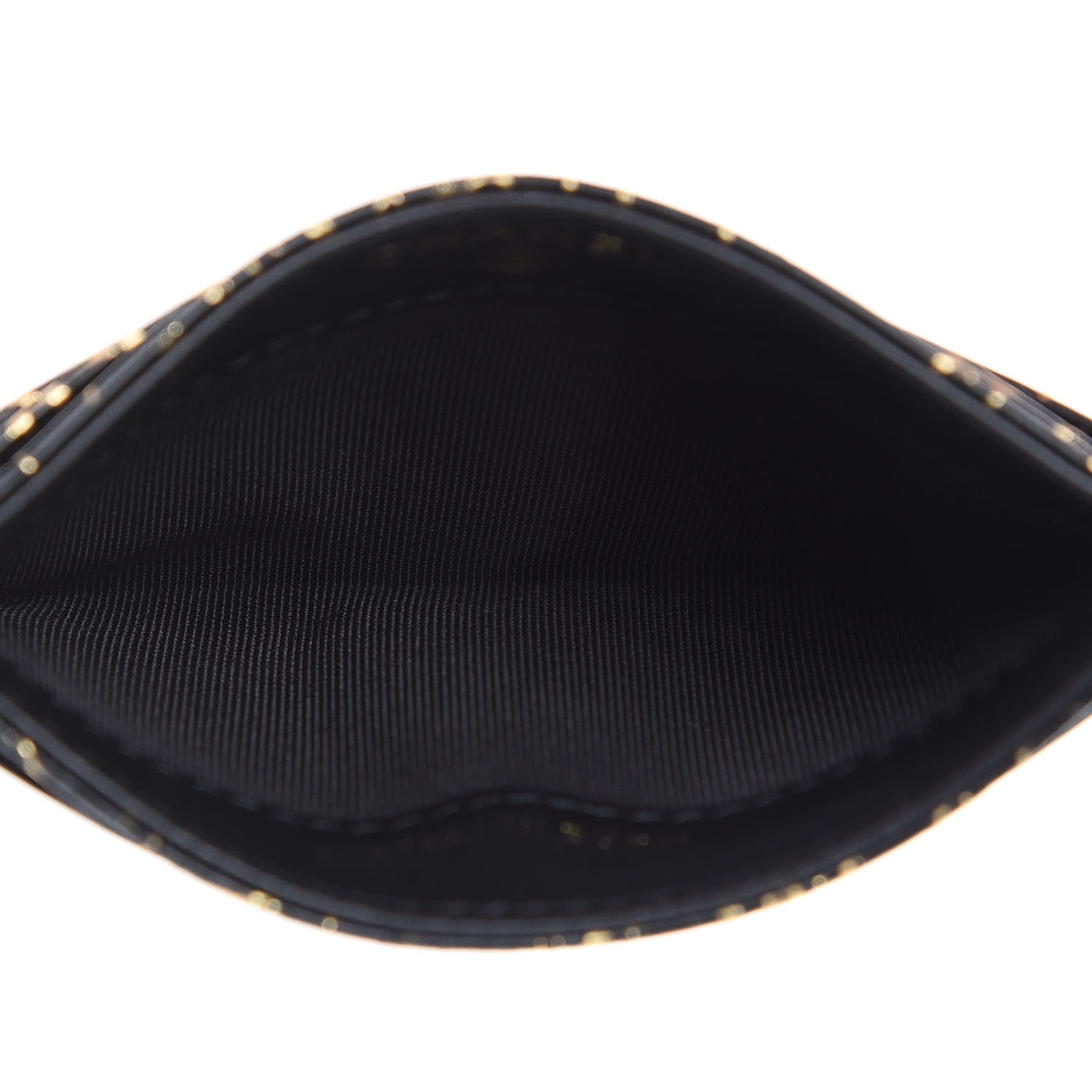 Chanel Calfskin Crocodile Embossed Graffiti 2.55 Cocodile Reissue Card Holder Black Gold 5 of 9