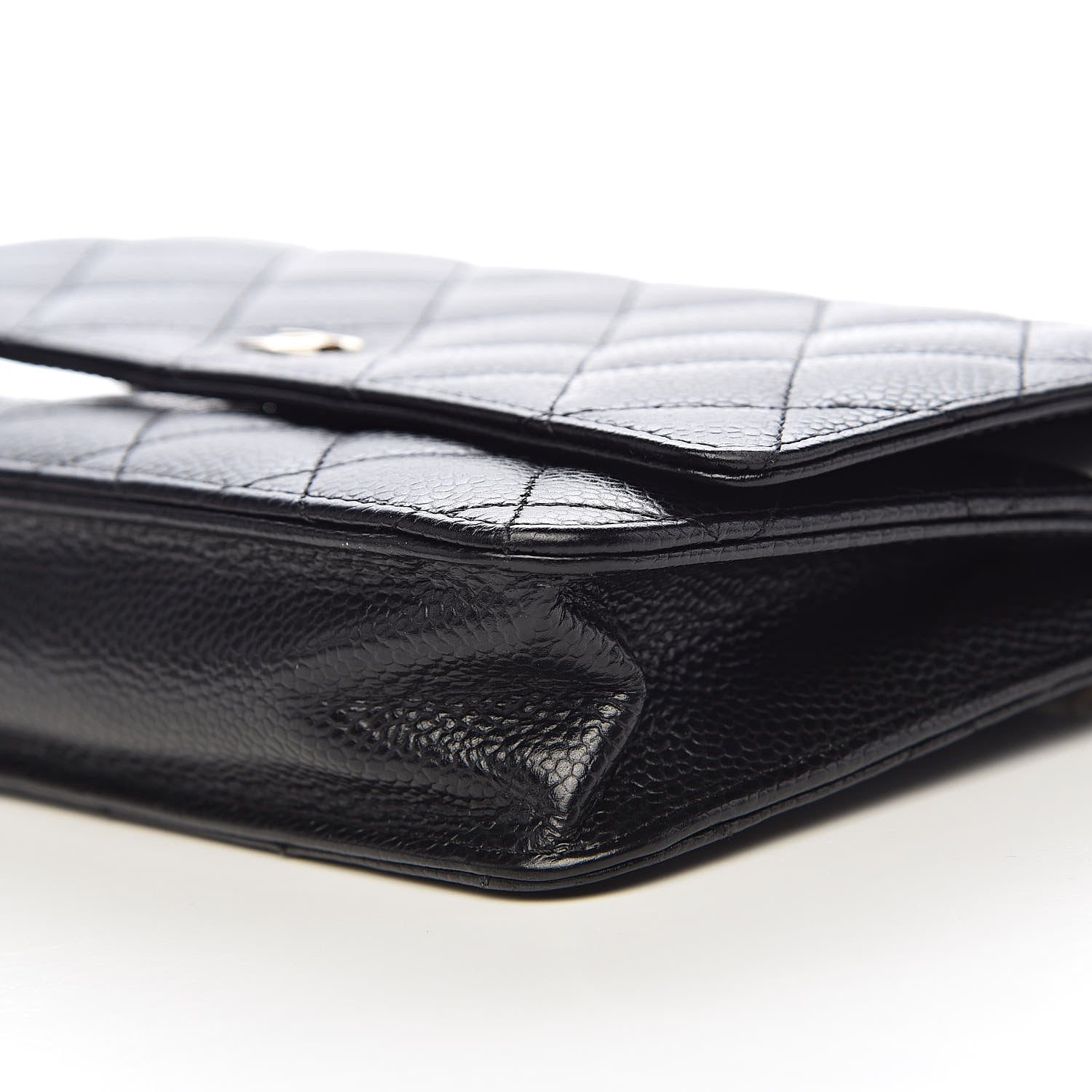 Chanel Caviar Quilted Wallet On Chain WOC Black 10 of 12