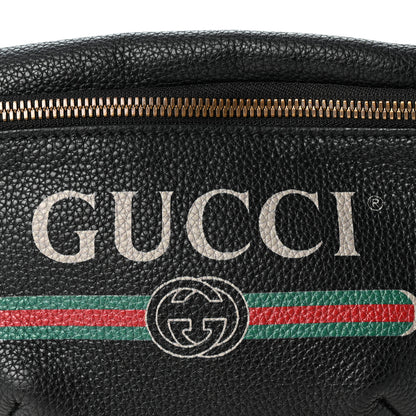 Gucci Grained Calfskin Small Logo Belt Bag Black 7 of 9