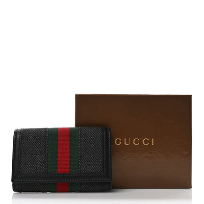 Gucci Denim Web 6 Key Holder Case 8 of 8