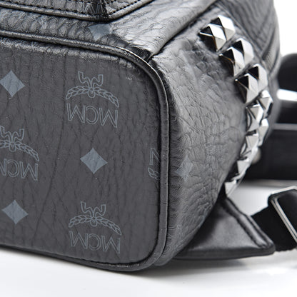 MCM Visetos Side Stud Mini Stark Backpack Black 11 of 11