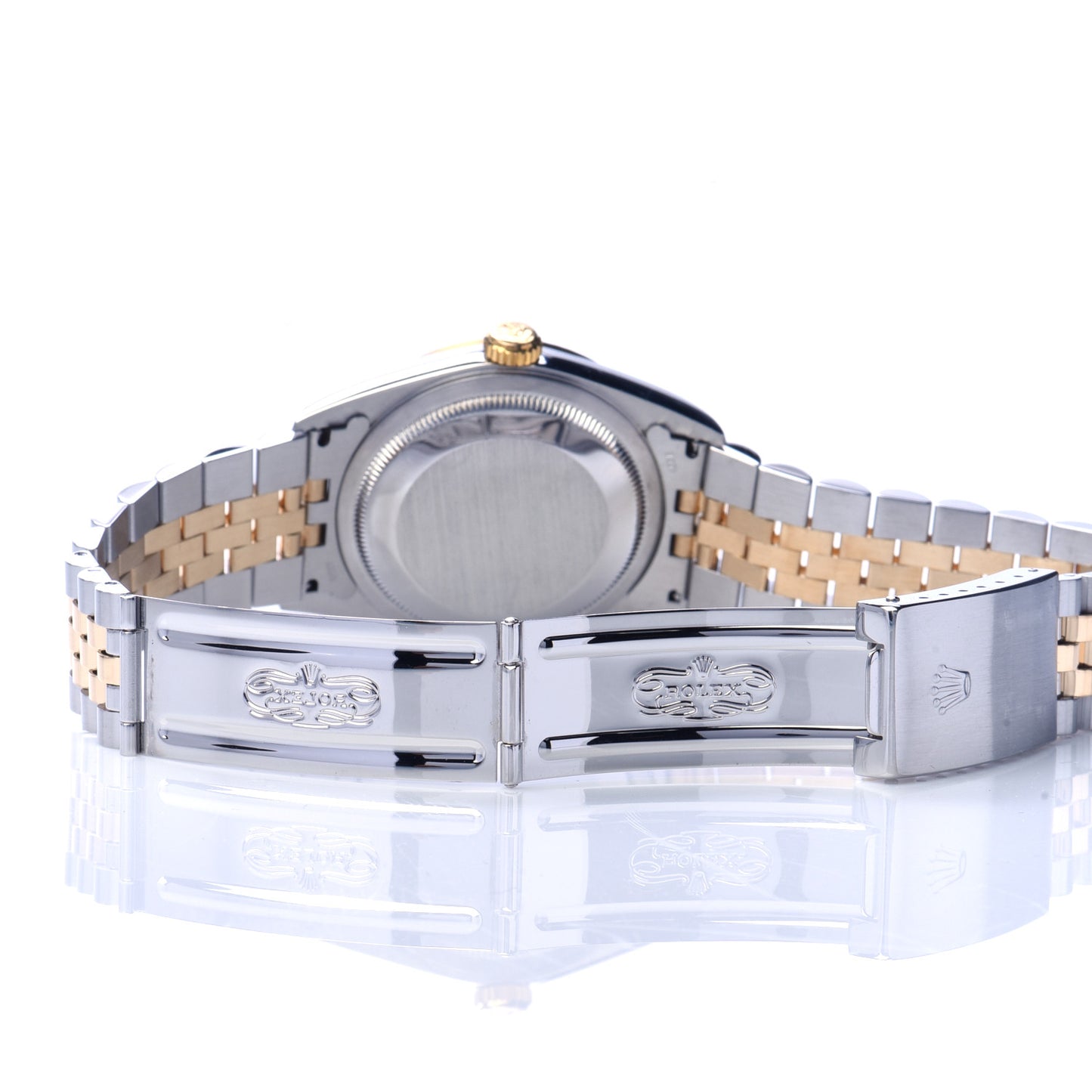 Stainless Steel 18K Yellow Gold 36mm Oyster Perpetual Datejust Watch Champagne 16233