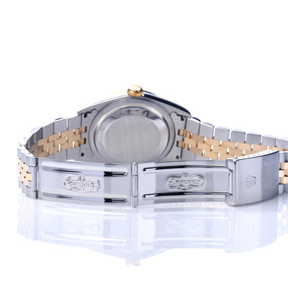 Rolex Stainless Steel 18K Yellow Gold 36mm Oyster Perpetual Datejust Watch Champagne 16233 5 of 5