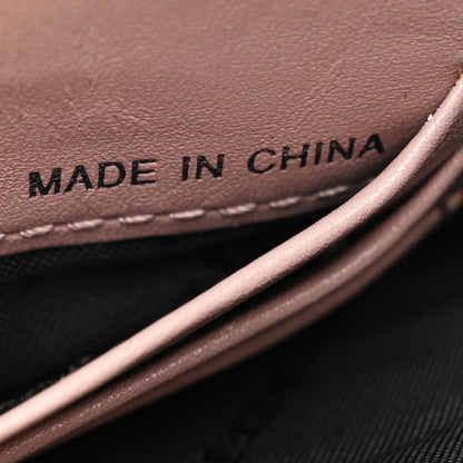 Burberry Signature Grain Calfskin Check Embossed Peyton Crossbody Clutch Bag Pale Orchid 8 of 11