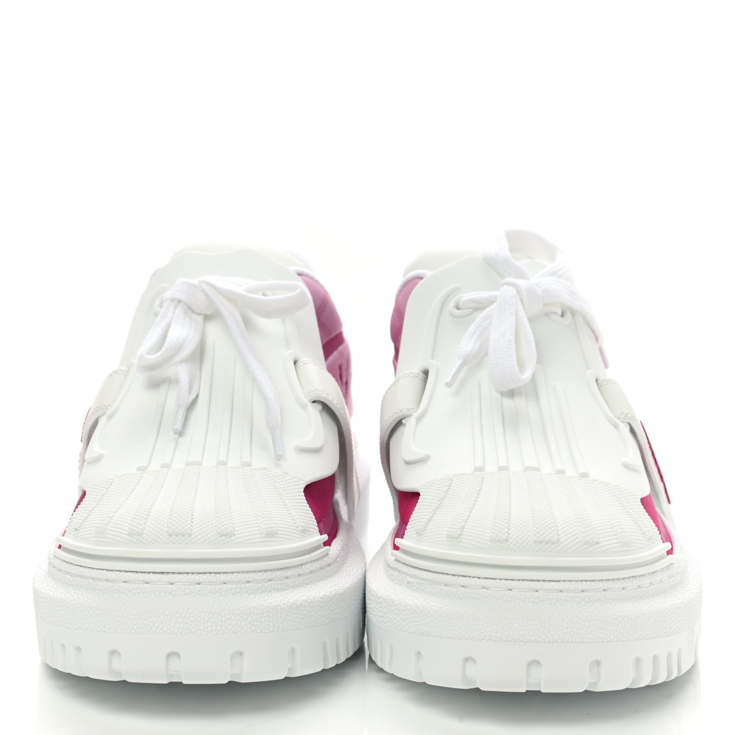 Christian Dior Reflective Fabric Shaded Dior-ID Platform Sneakers 39 Raspberry 2 of 9