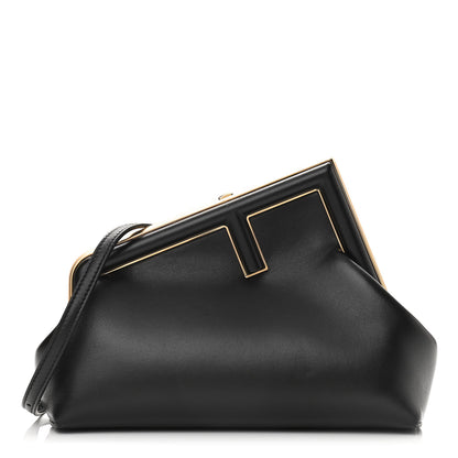 Fendi Shiny Nappa Small Fendi First Black 1 of 10