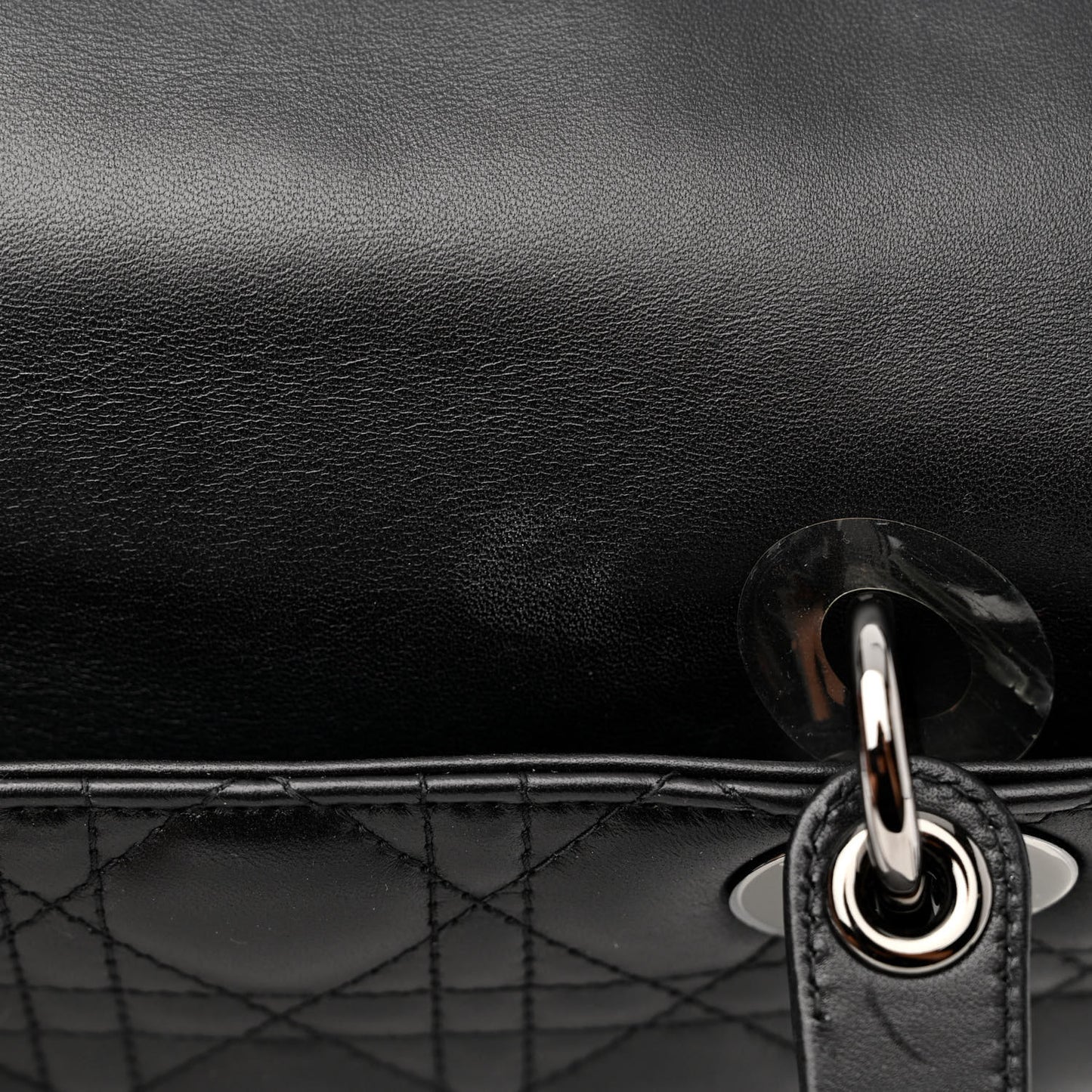 Lambskin Cannage Medium Lady Dior Black