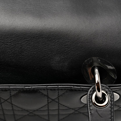 Christian Dior Lambskin Cannage Medium Lady Dior Black 11 of 12