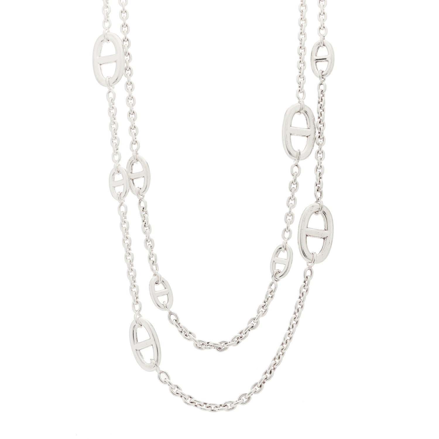 Hermes Sterling Silver Farandole Necklace 120 1 of 6