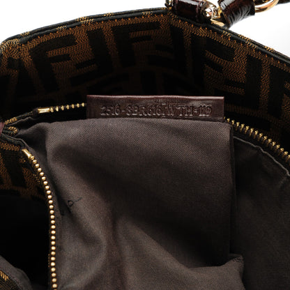 Fendi Zucca Mia Tote Tobacco 7 of 8