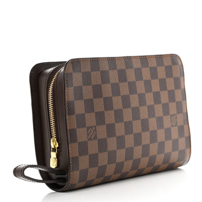 Louis Vuitton Damier Ebene Pochette Saint Louis Clutch 4 of 11