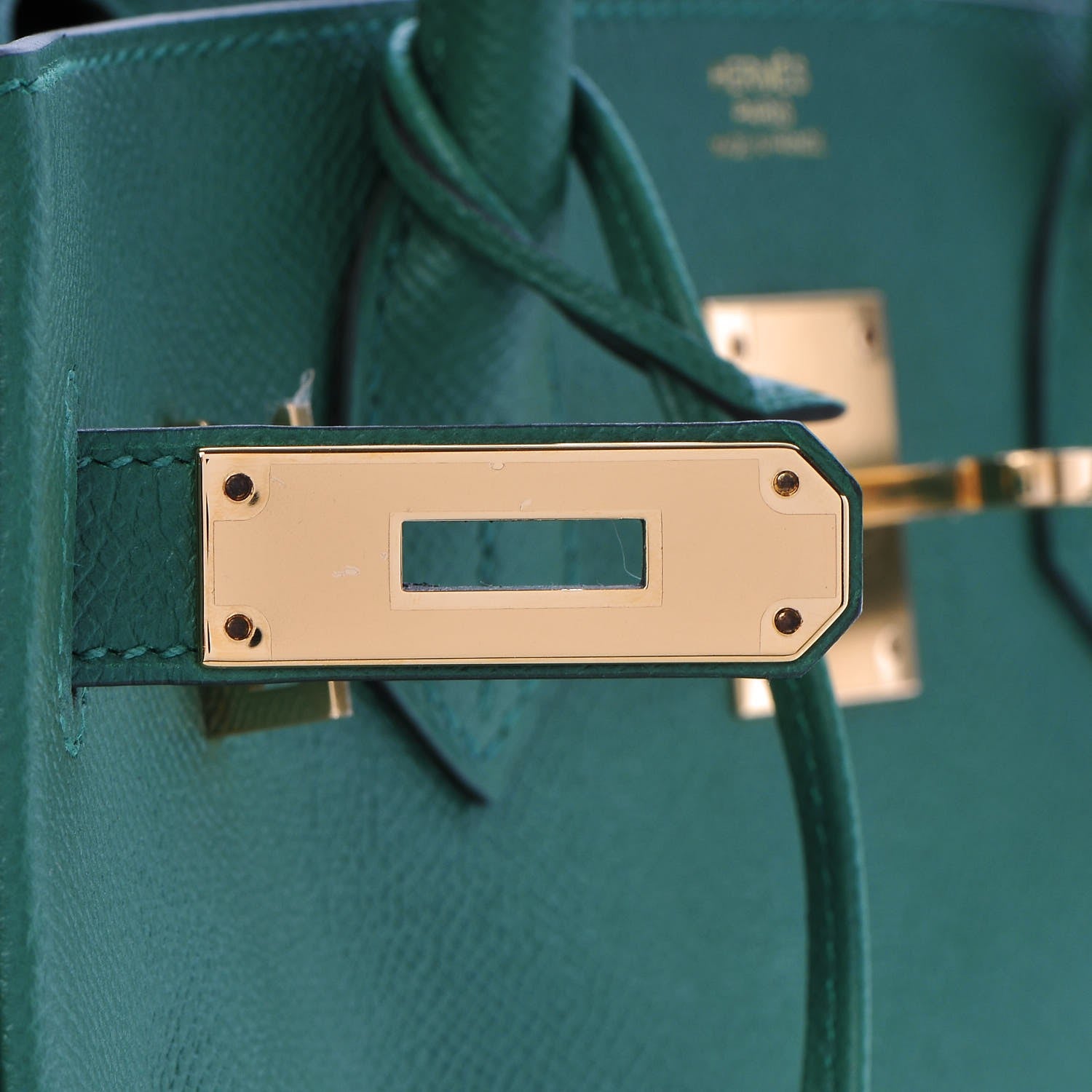 Hermes Epsom Birkin 30 Vert Vertigo 16 of 35