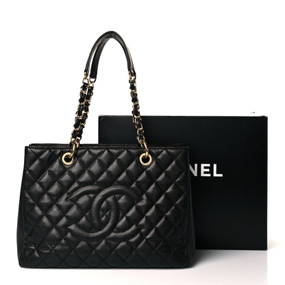 Chanel Caviar Quilted Grand Shopping Tote GST Black 10 of 10