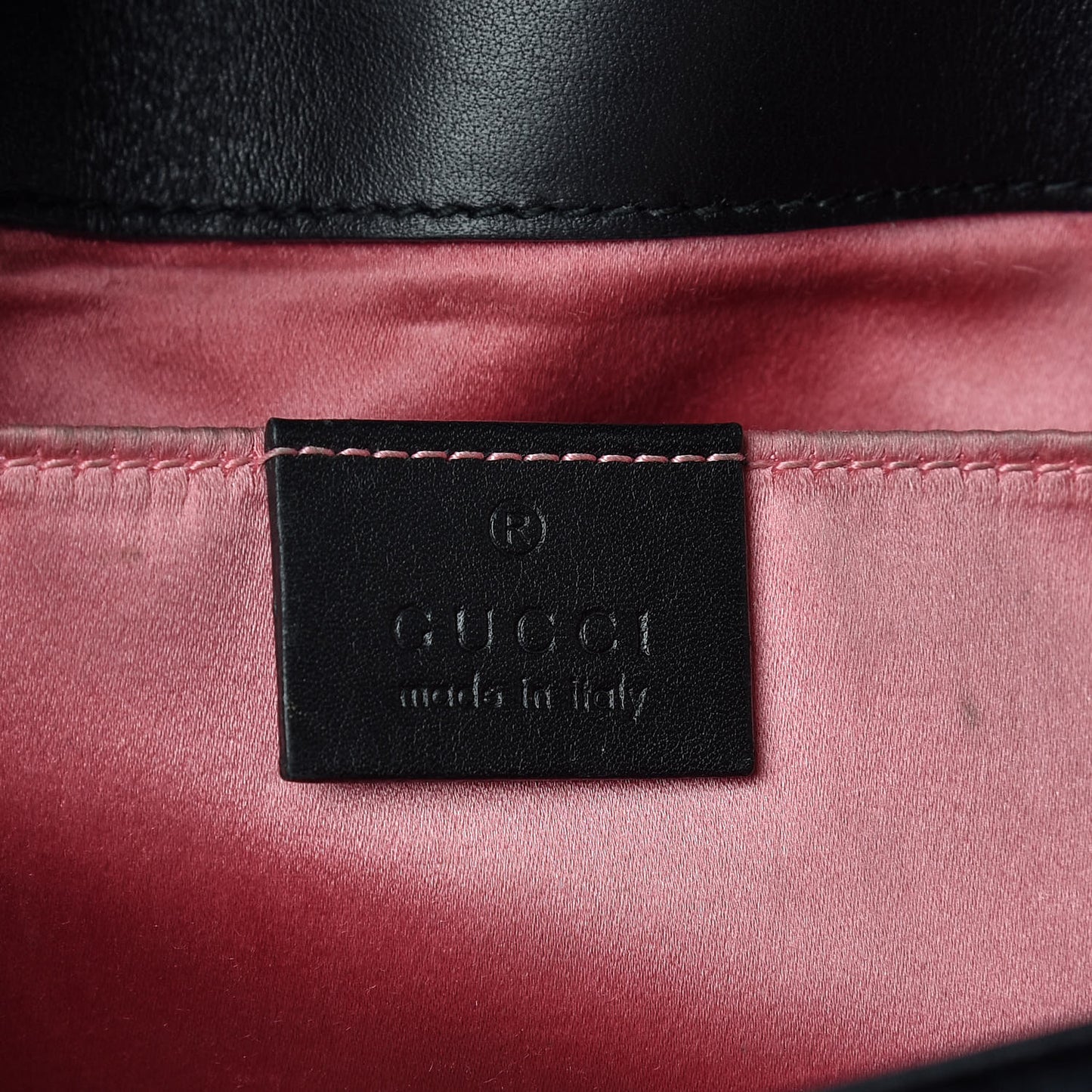 Velvet Matelasse Mini GG Marmont Shoulder Bag Black