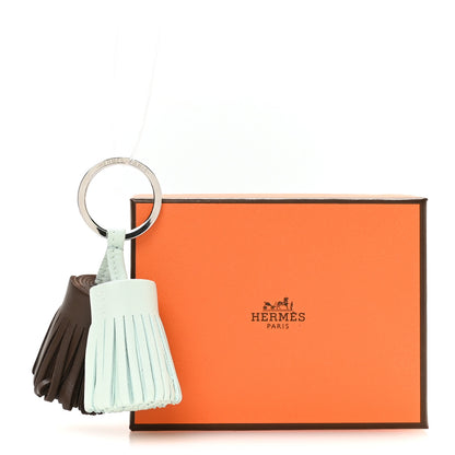 Hermes Lambskin Carmen Uno-Dos Key Holder Vert Peppermint Moka 5 of 5