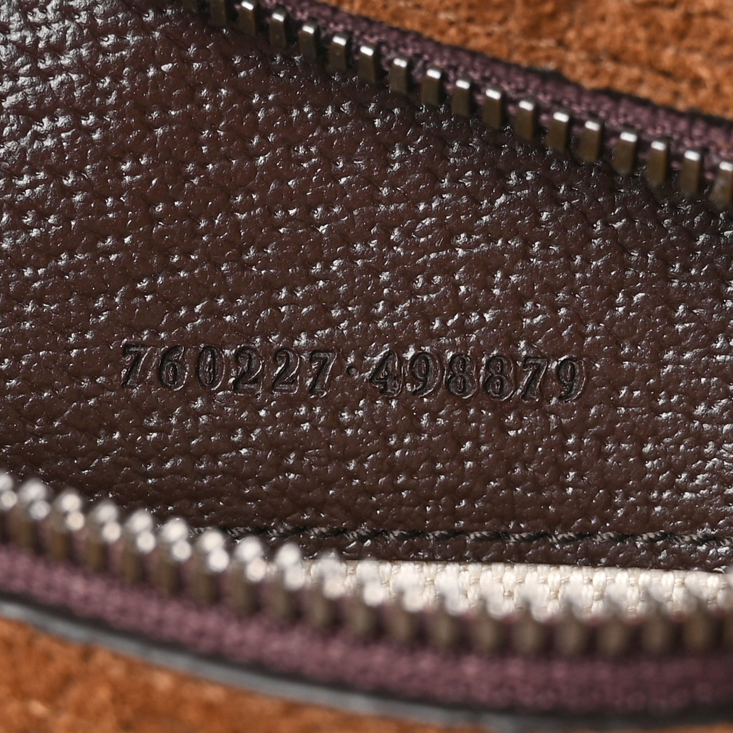 Suede Jumbo GG Debossed Textured Dollar Calfskin  Savoy Duffle Bag Wood Brown Chocolate