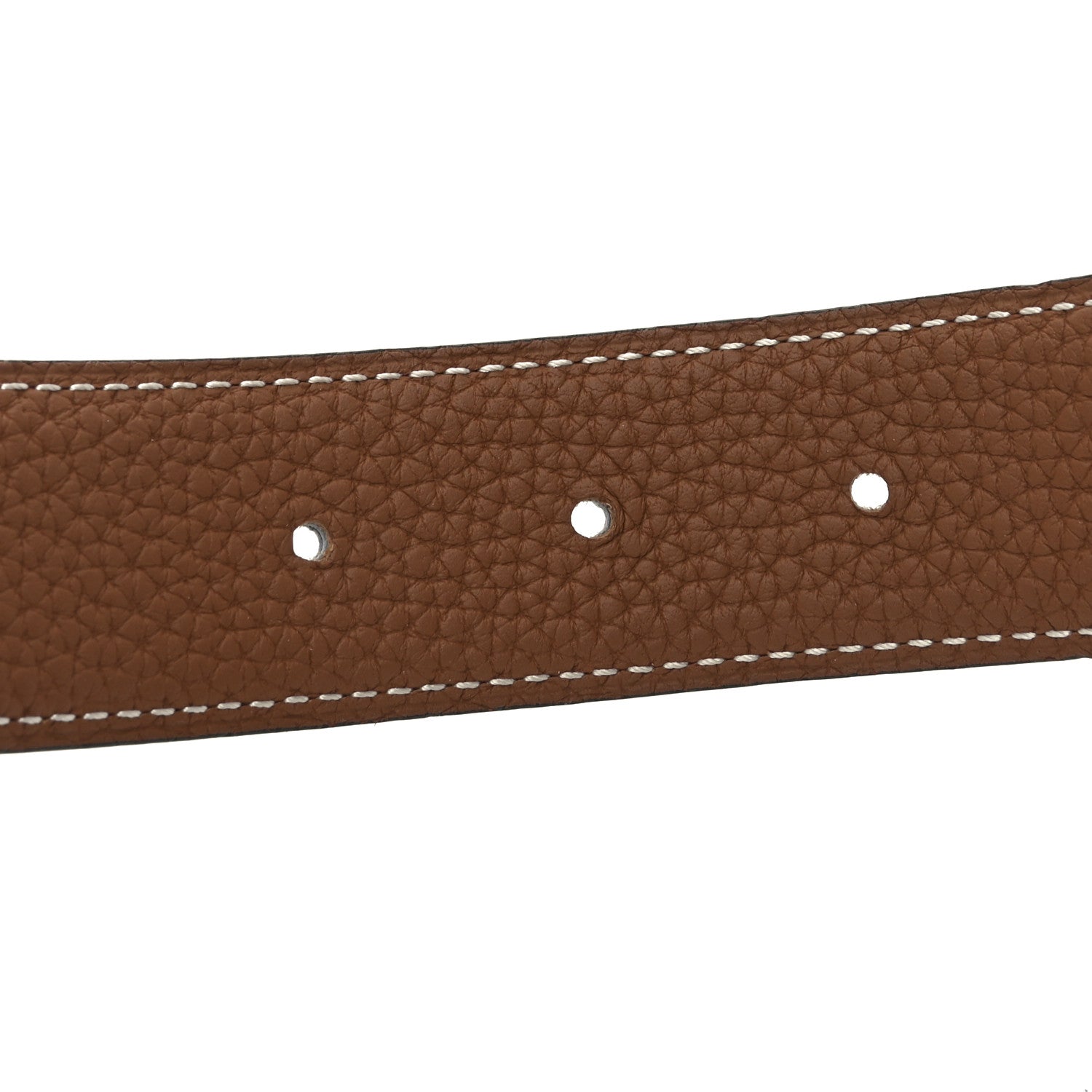 Hermes Box Togo 32mm Belt Strap 105 42 Rouge H Gold 3 of 5