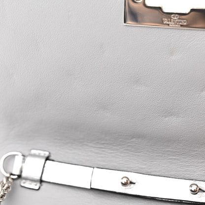 Valentino Garavani Metallic Nappa Rockstud Spike Shoulder Bag Silver 13 of 13