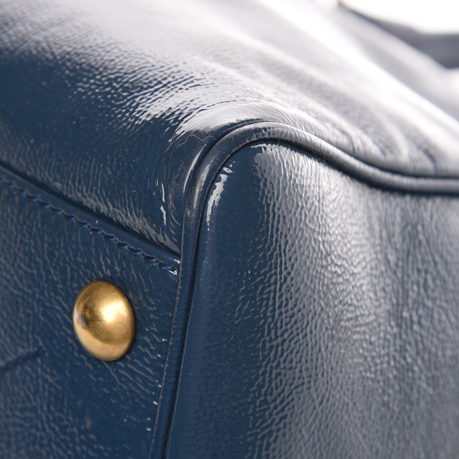 Saint Laurent Patent Medium Majorelle Blue 7 of 9