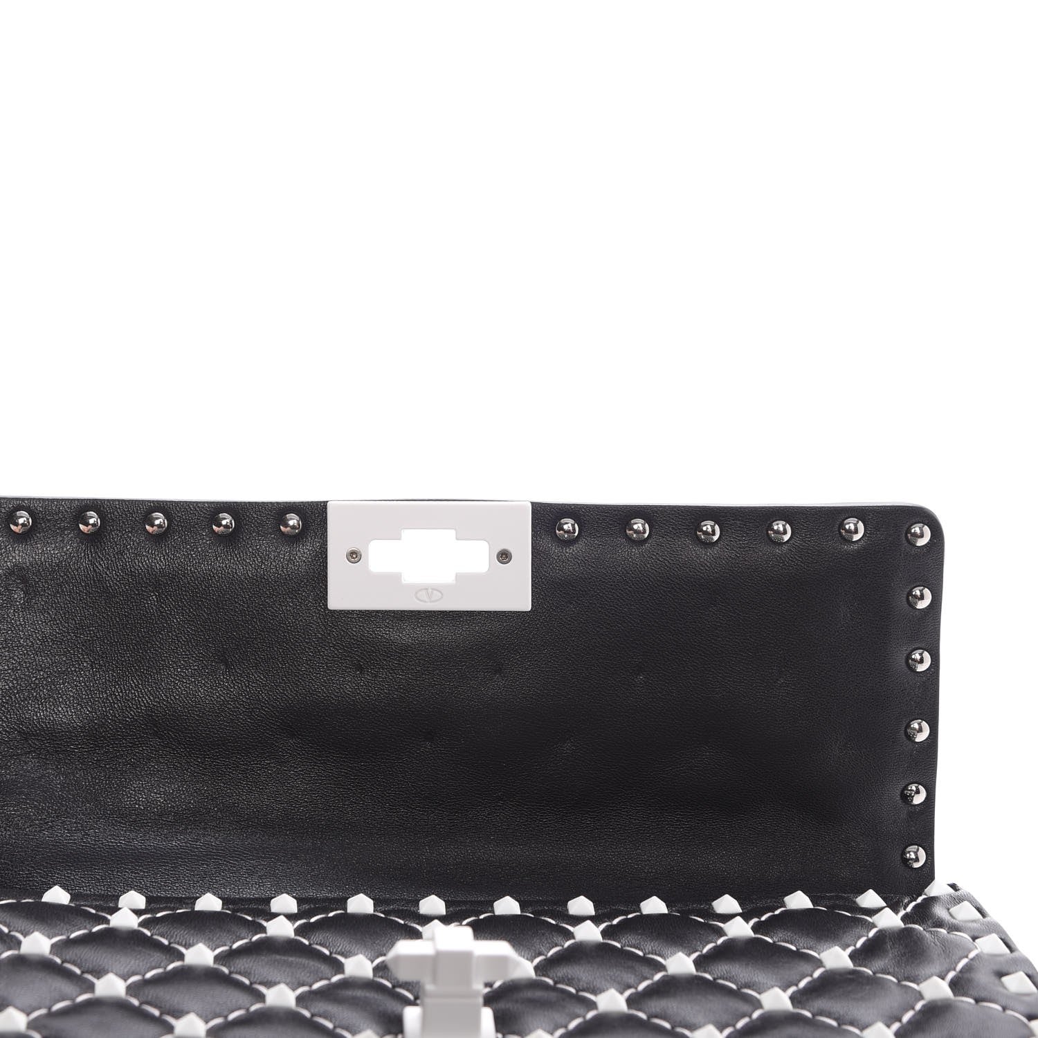 Valentino Garavani Lambskin Medium Free Rockstud Spike Shoulder Bag Black 6 of 8