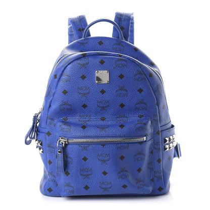 MCM Visetos Small Side Stud Stark Backpack Blue 1 of 8