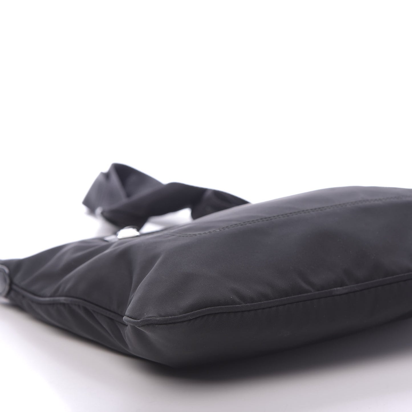 Nylon Vela Flat Messenger Bag Black