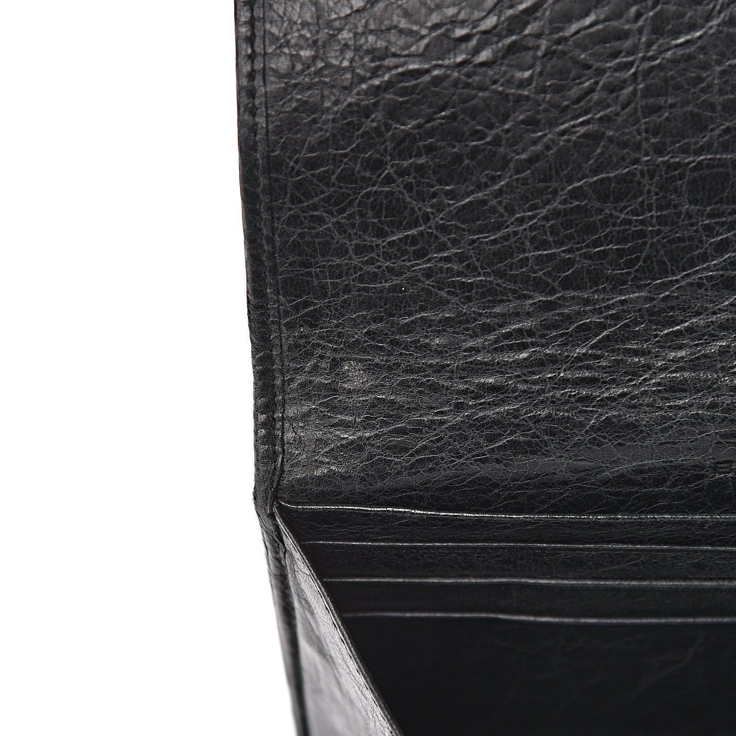Balenciaga Agneau Classic Gold Hardware Money Wallet Black 16 of 18