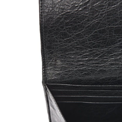 Balenciaga Agneau Classic Gold Hardware Money Wallet Black 16 of 18