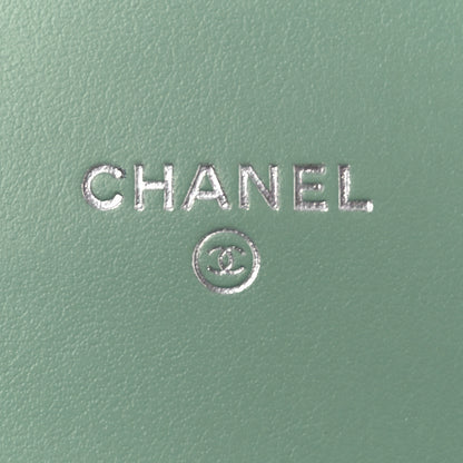 Chanel Caviar Quilted Boy Phone Holder Wallet On Chain Green 6 of 13