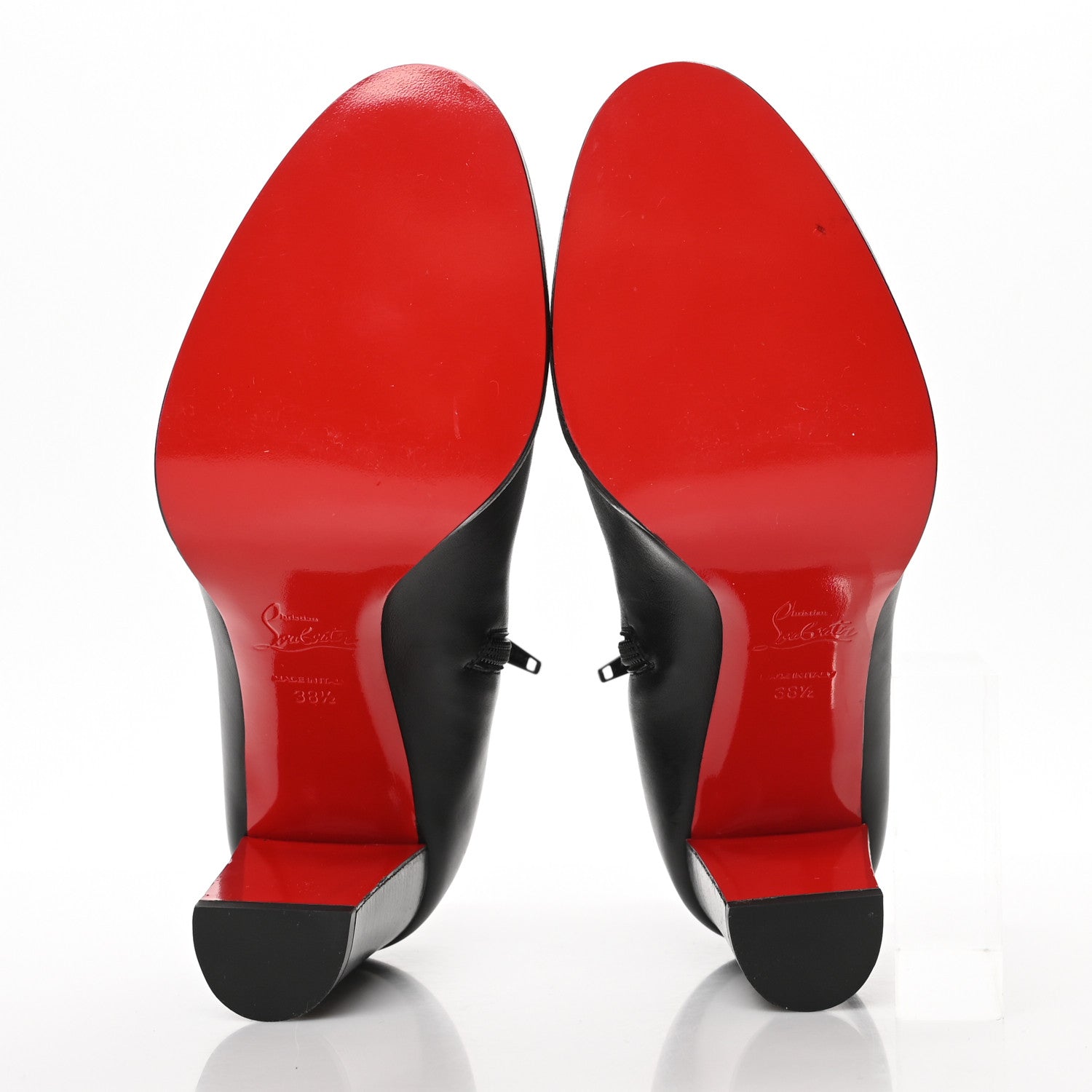 Christian Louboutin Calfskin Adox 85 Ankle Boots 38.5 Black 5 of 7
