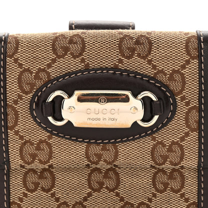 Gucci Monogram French Flap Wallet Dark Brown 9 of 12