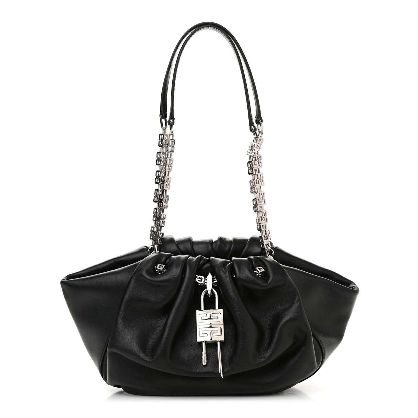 Calfskin Kenny Shoulder Bag Black