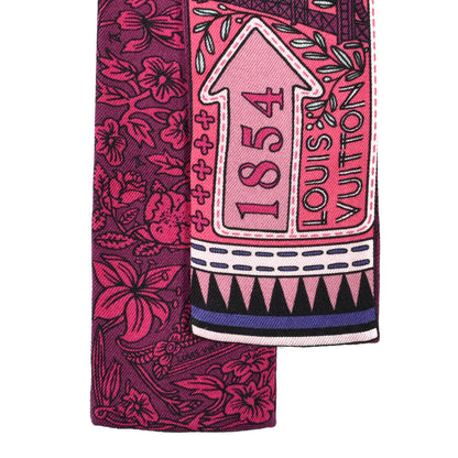 Louis Vuitton Silk Jeu De Louis BB Bandeau Magenta 3 of 3
