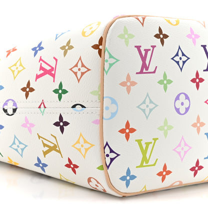 Louis Vuitton LV x TM Monogram Multicolor Neverfull MM White 9 of 10