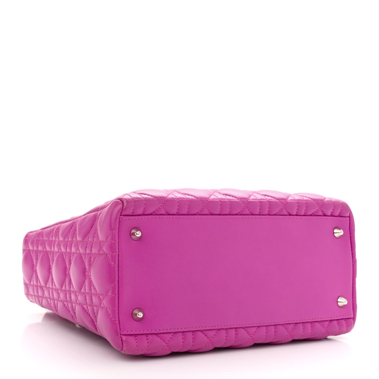 Christian Dior Lambskin Cannage Medium Lady Dior Pink 3 of 10
