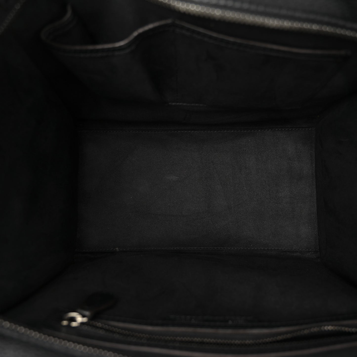 Drummed Calfskin Mini Luggage Black