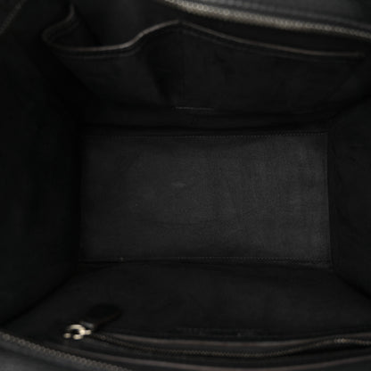 Celine Drummed Calfskin Mini Luggage Black 5 of 10