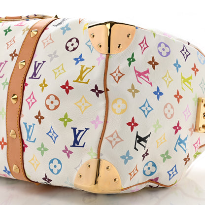 Louis Vuitton Monogram Multicolor Keepall 45 White 10 of 13