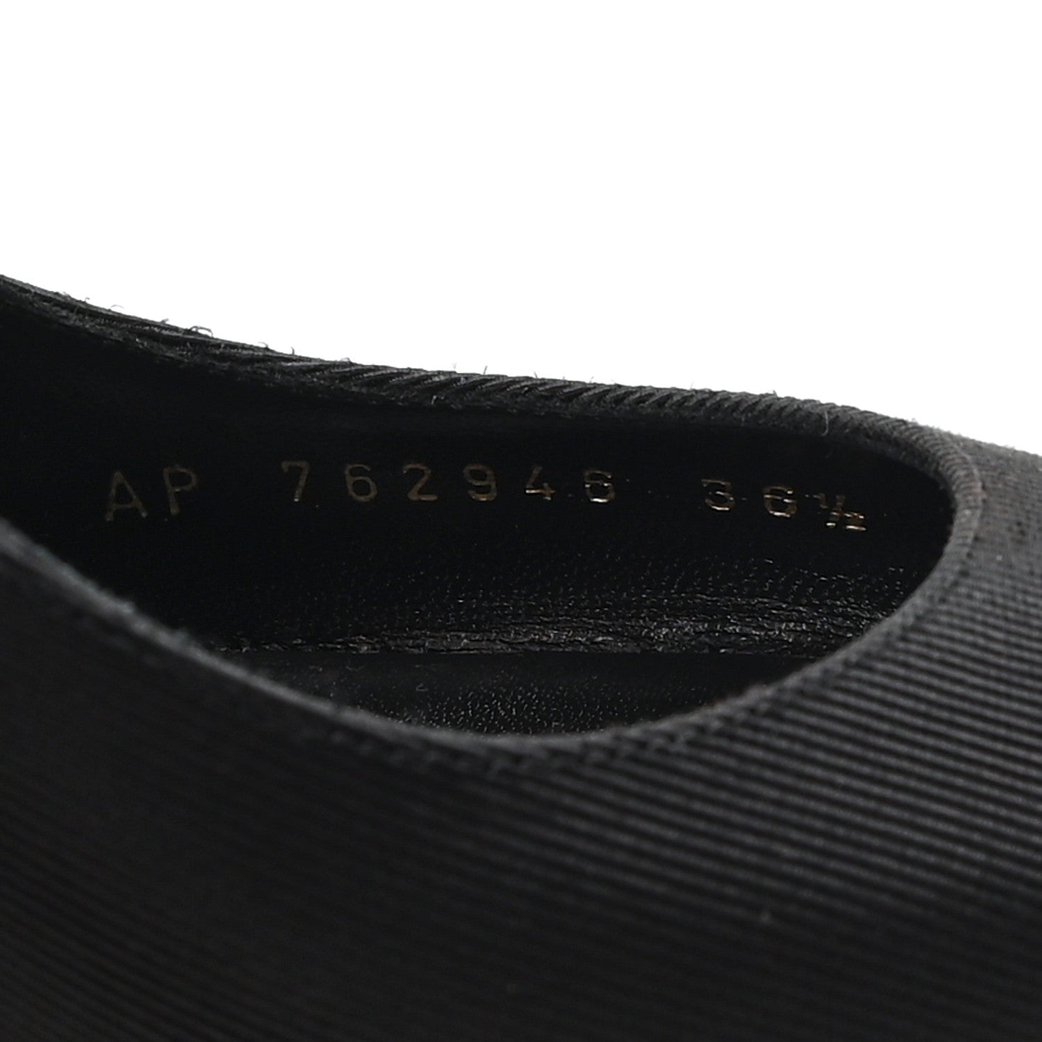 Saint Laurent Grosgrain Penelope Zoe 105 Slingback Pump 36.5 Black 9 of 10