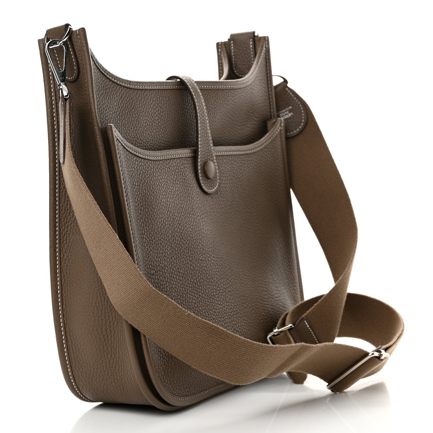 Hermes Taurillon Clemence Evelyne III PM Etoupe 3 of 12