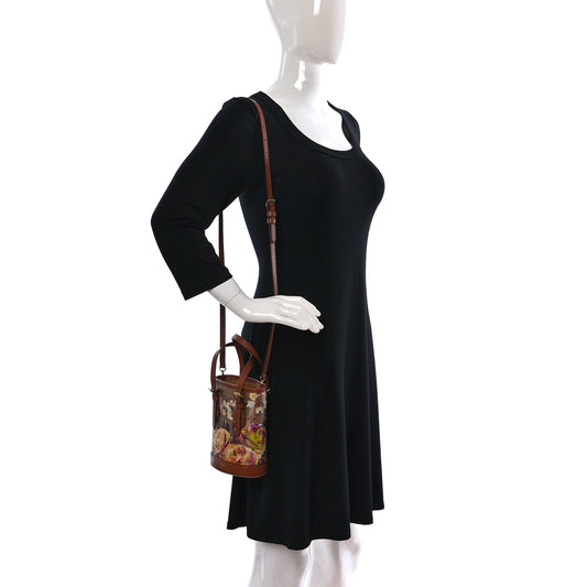 Metallic Monogram LV Garden Nano Bucket Bag Gold